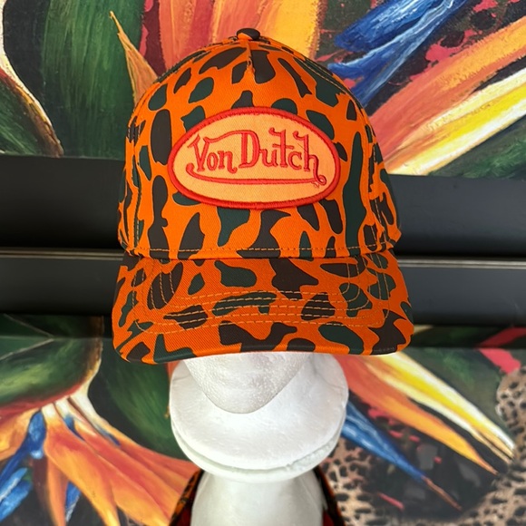 Von Dutch Orange Camo Hat